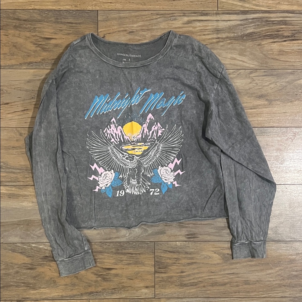 Grayson Threads Gray 'Midnight Magic' Long Sleeve Tee
